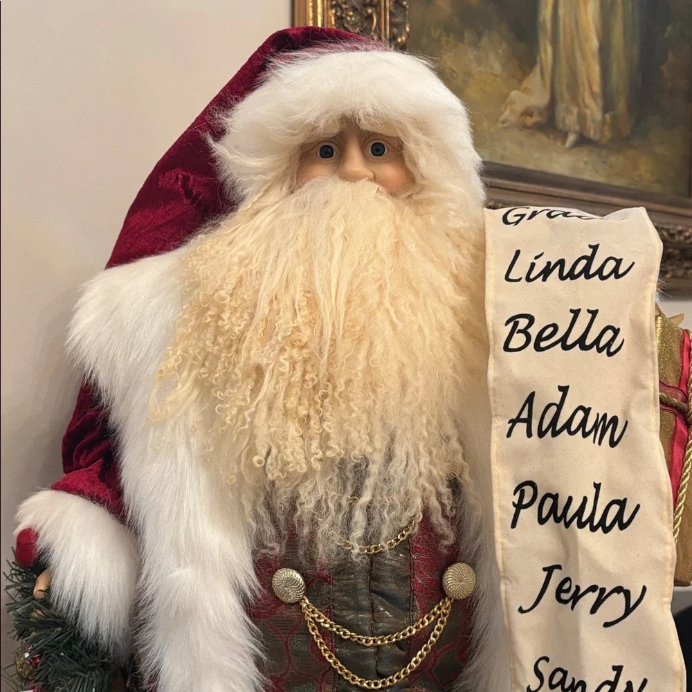 Kirkland Large Decorative Santa Statue 30” Tall